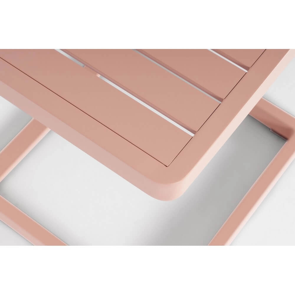 Set di 2 Tavolini da Esterno in Alluminio Verniciato 40x40 - DRYDEN