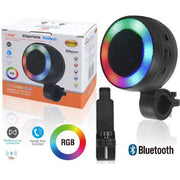 Trade Shop - Cassa Speaker Altoparlante Bluetooth Led Rgb Per Manubrio Bici Bicicletta Pk6826 -