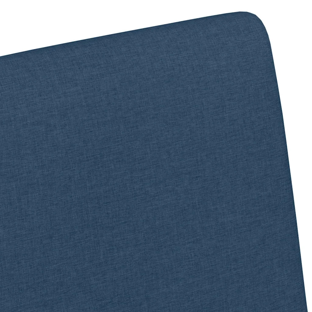 Sedie da Pranzo con Ruote 2 pcs Blu 57 x 66 x 94 cm Tessuto 42017815