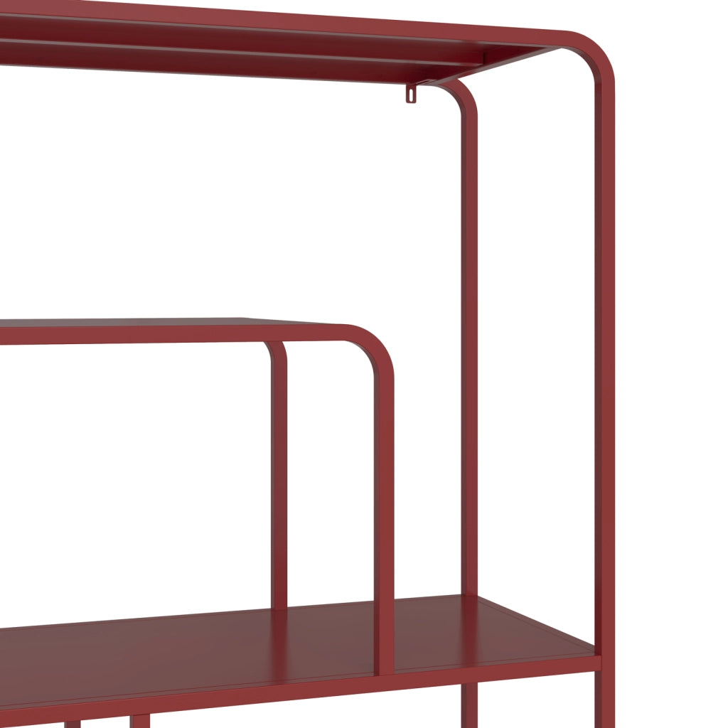 Console design in metallo rosso carminio CAPUCINE