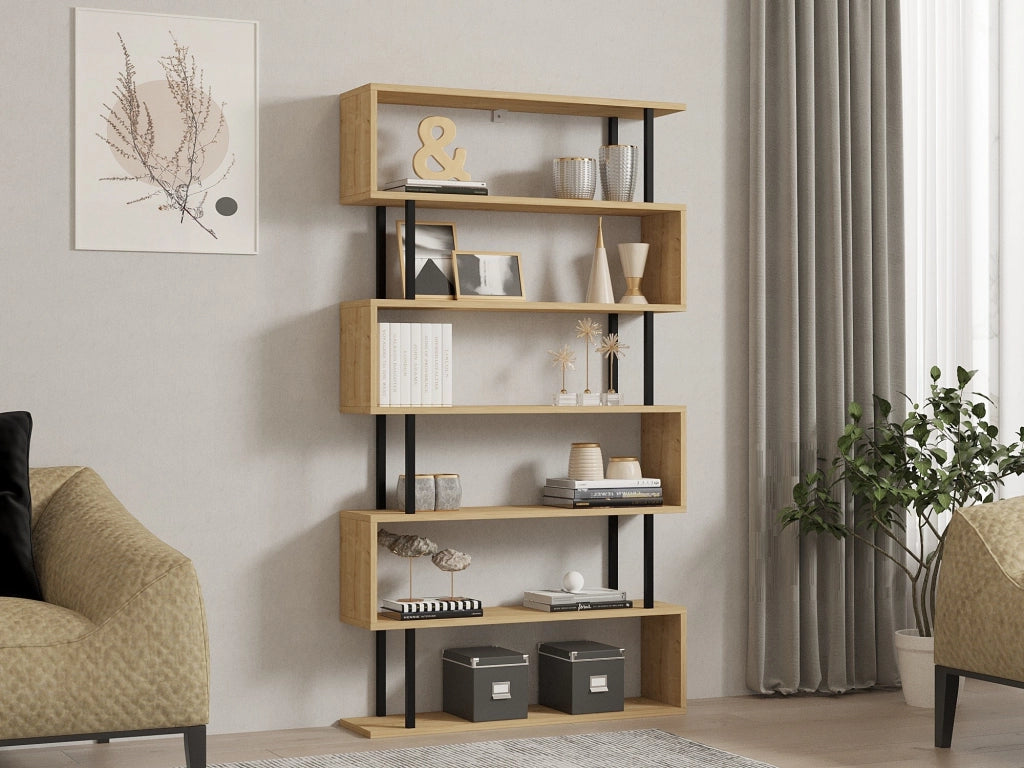 Libreria in legno "Hector" - 90 x 22 x 162 cm - Saphir