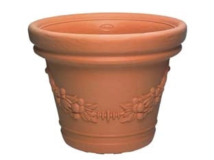 VASO ELIOS TONDO FESTONATO  60, ø cm.59x47.5 h.    DI MARTINO
