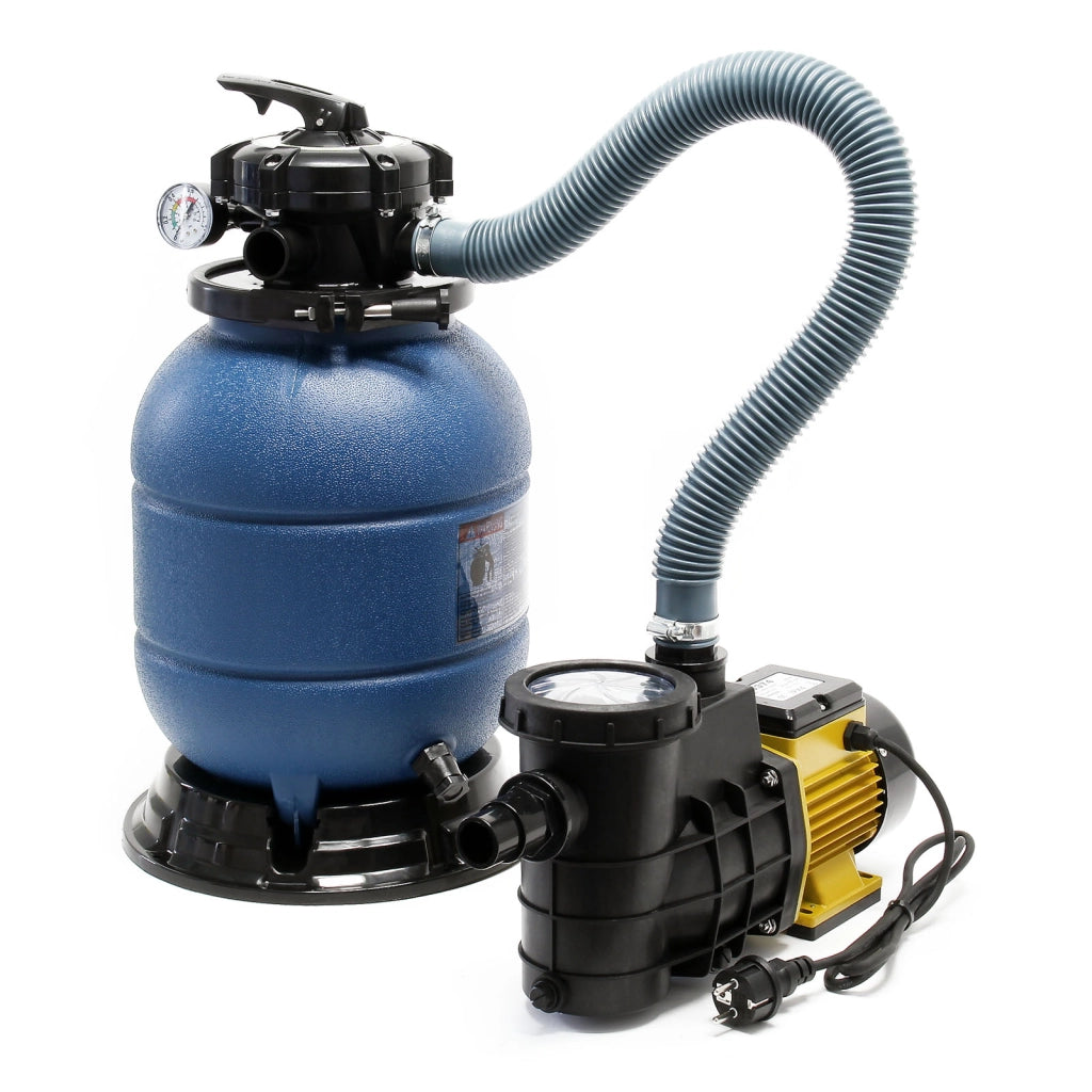 Filtro a sabbia con pompa autoadescante e valvola a 5 posizioni HZS-300, 380W, filtraggio acqua piscina