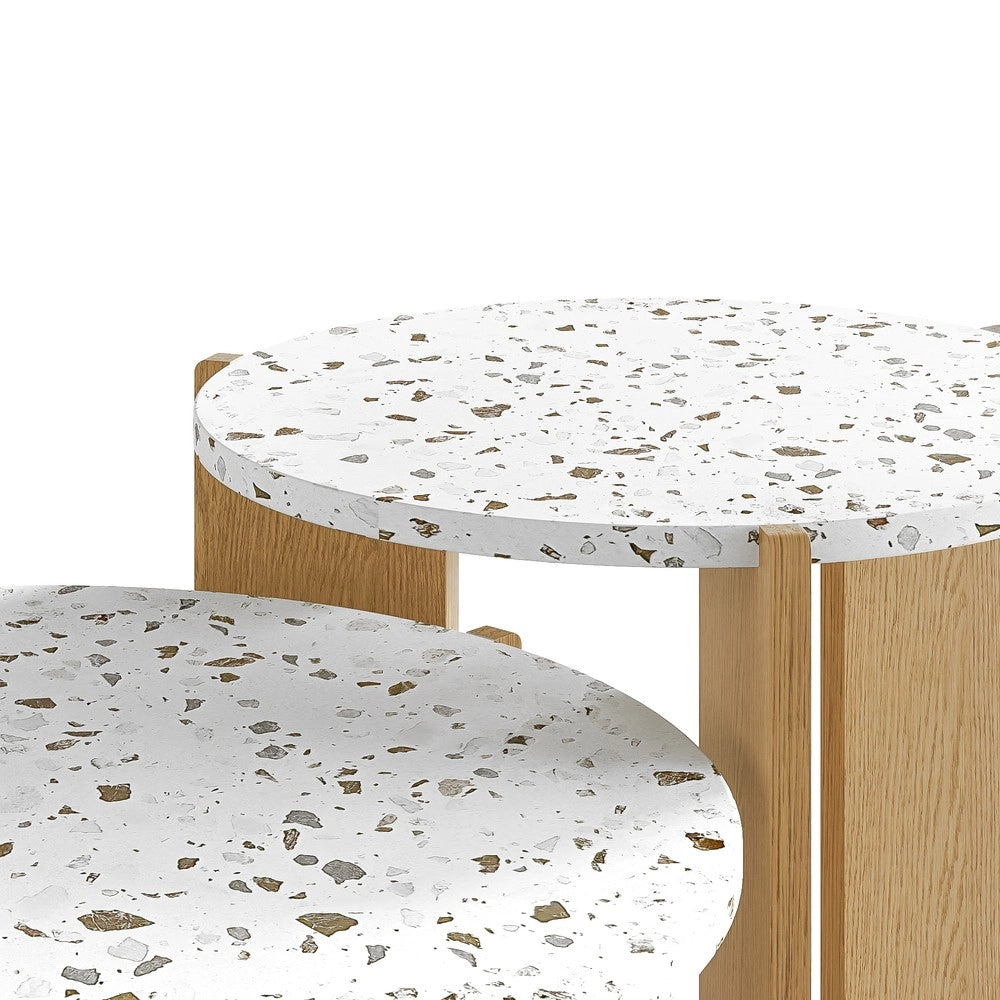 Set 2 Tavolini da Caff¨¨ per Soggiorno e Balcone ¨C Xylo ¨C Moderno