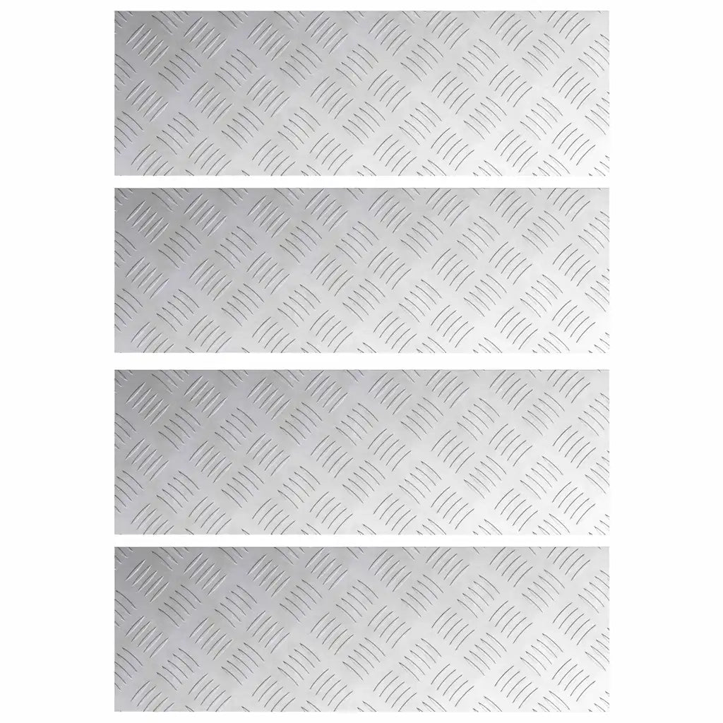 Gradini per Scale 4 pcs Argento 60 x 20 cm Alluminio 4104252