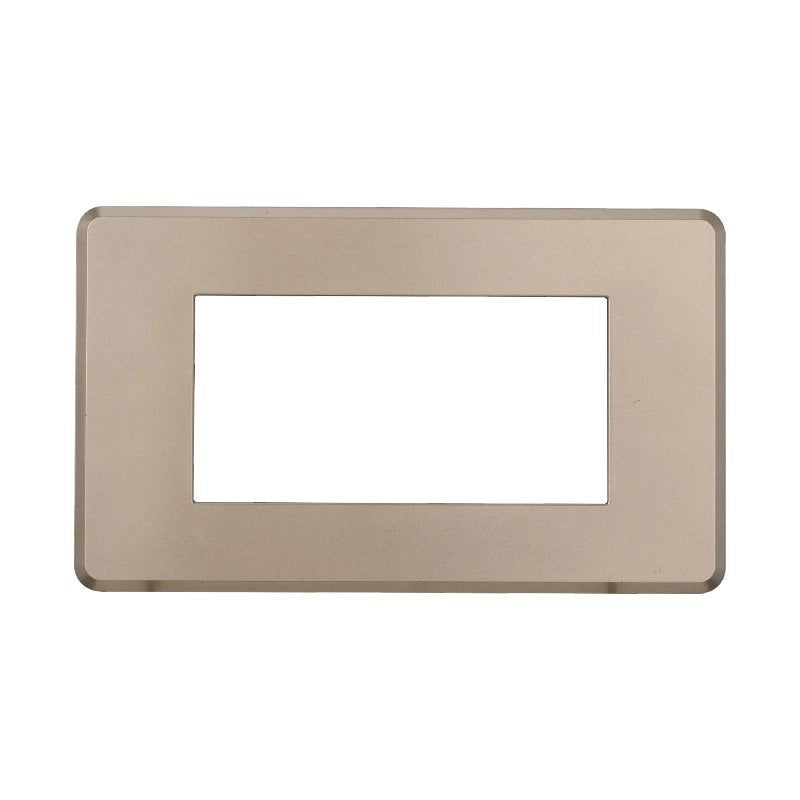Placca Slim Sottile 4P Serie Moon Colore Titanio Compatibile Con Bticino Axolute Air