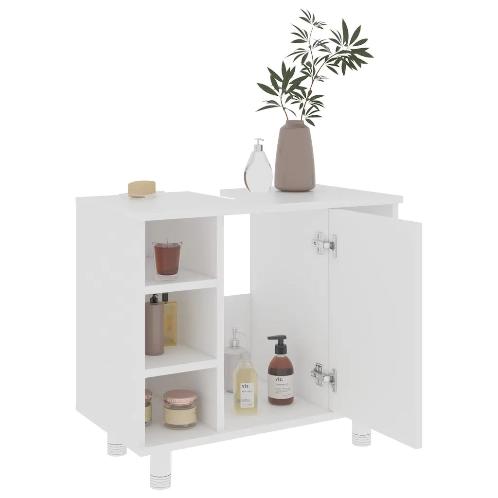 Mobile da Bagno Bianco 60x32x53,5 cm in Legno Multistrato 802633
