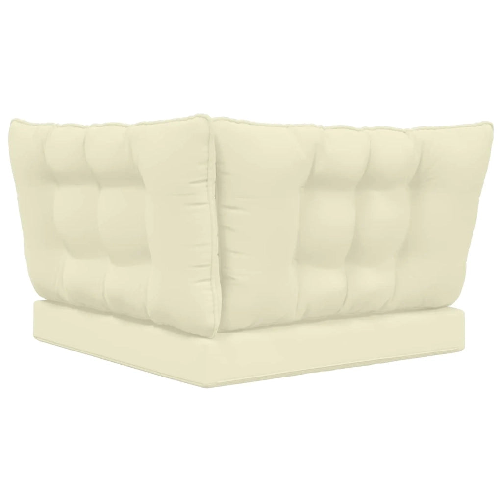 Cuscino per divano da esterno 3 pcs Crema Poliestere 900916