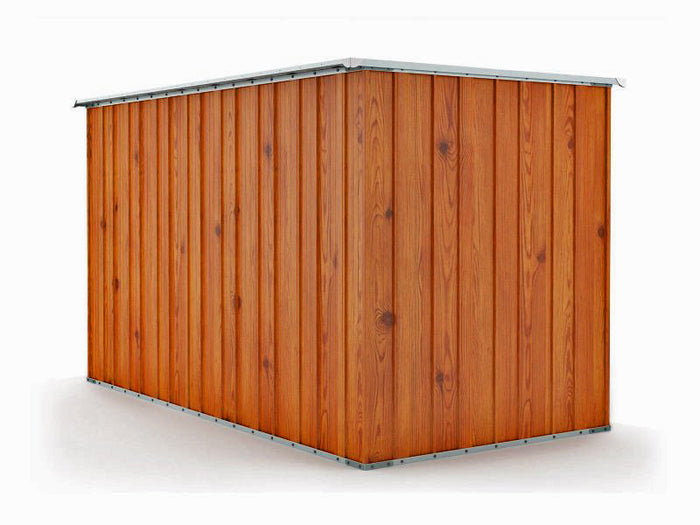 Casetta Box da Giardino in Lamiera di Acciaio Porta Utensili 175x307x182 cm Enaudi Legno