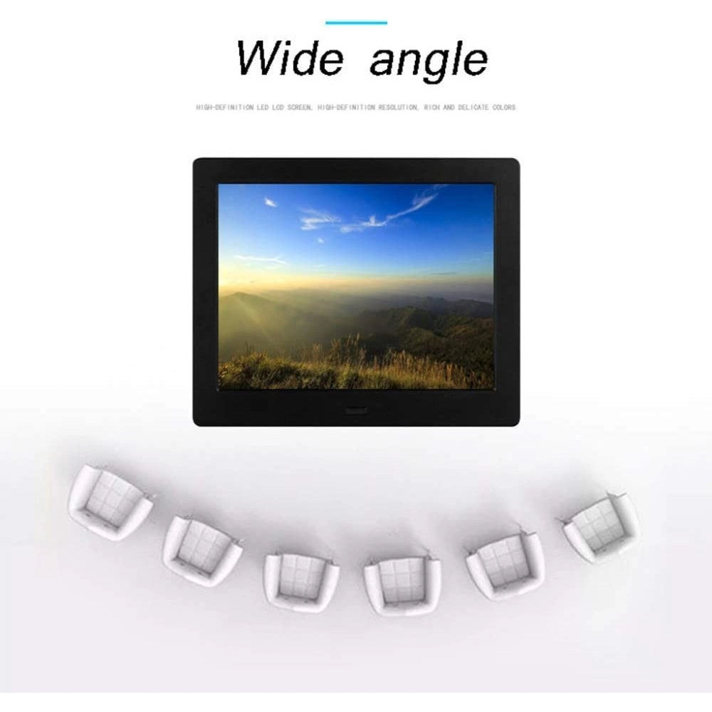 Trade Shop - Cornice Digitale 7" Usb Foto Video Mp3 Jpg Sd Avi Card Telecomando Wide Screen -