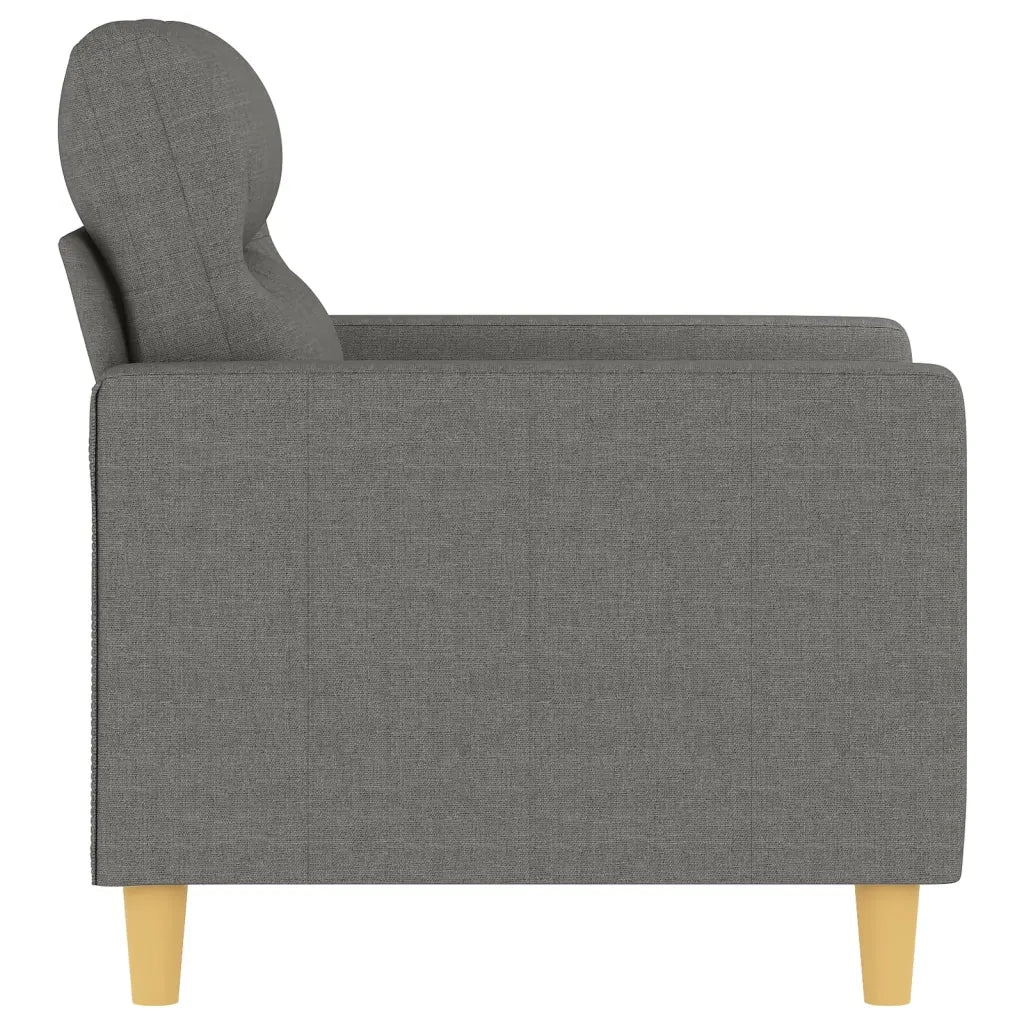 Poltrona Grigio Scuro 60 cm in Tessuto cod mxl 19101