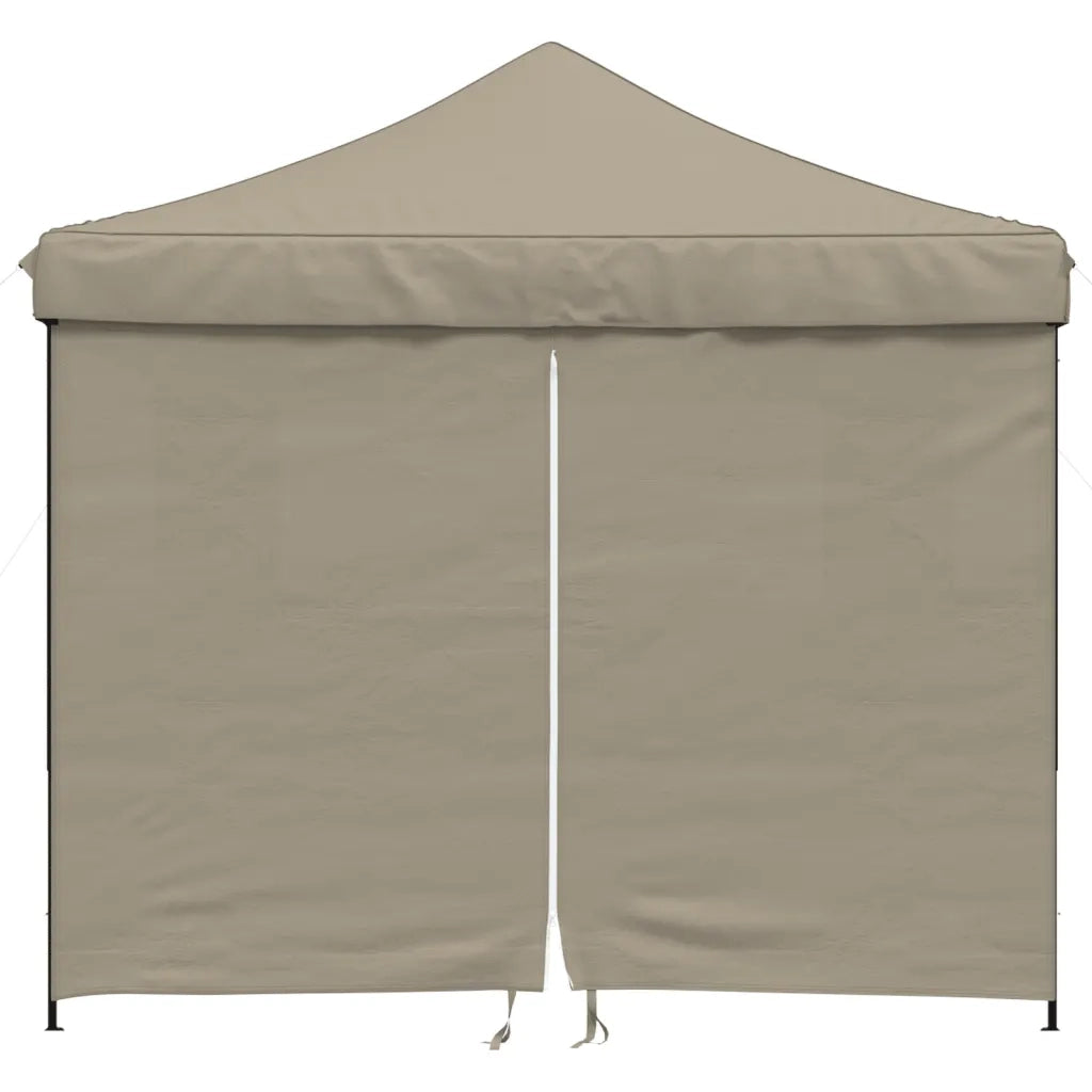 Tendone per Feste Pieghevole Pop-Up con 4 Pareti Tortora 4004930