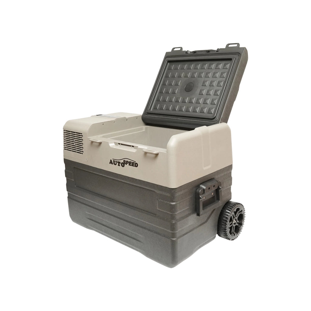 Frigorifero per auto tipo trolley con compressore da 60W, capacità 42L, tensione di alimentazione 12-24V min -20 max +20