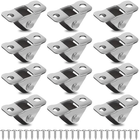 Piedini per mobili piccoli, 12 pezzi, 1,2 cm piedini in gomma piccoli con piatto superiore in acciaio, mini piedini, piedini di supporto, ruote in gomma, non sterzabili per mobili, piccoli apparecchi, progetti di fai da te
