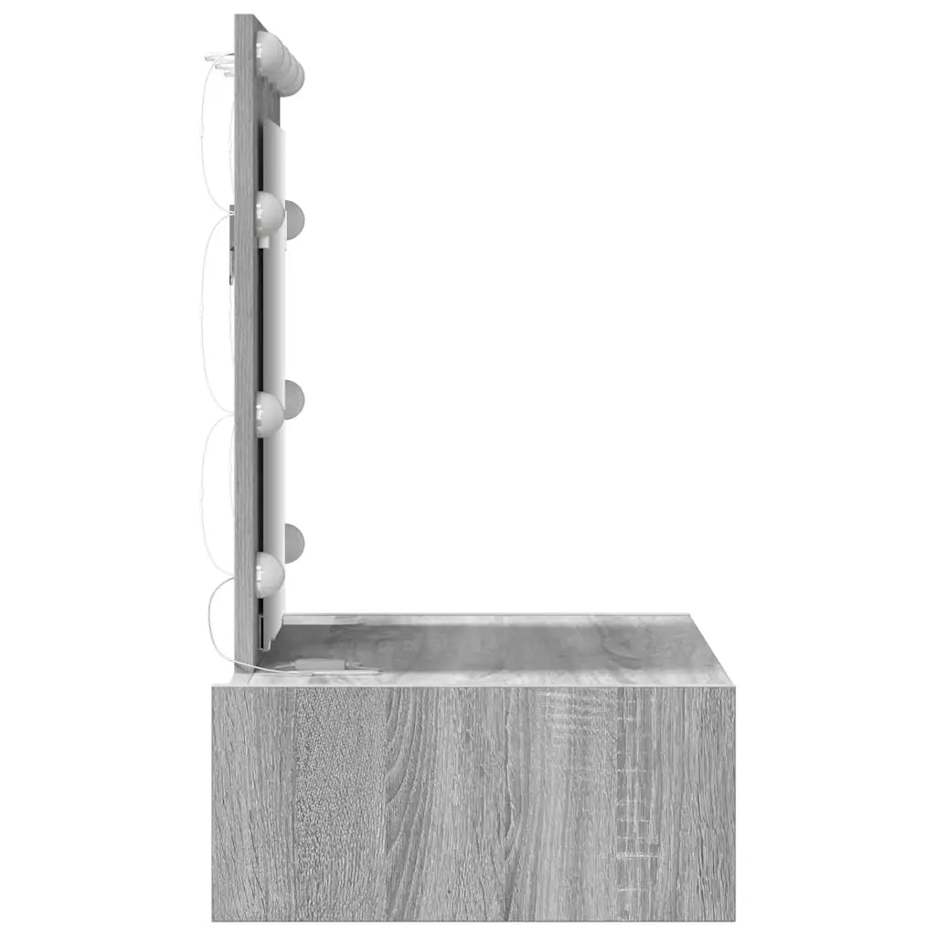 Tavolo da Trucco Grigio 60 x 40 x 70 cm Legno ingegnerizzato 865222