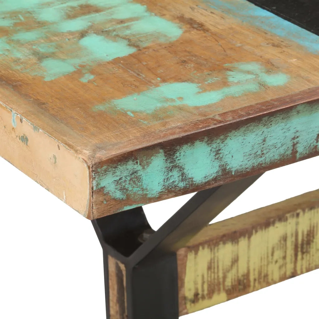 Tavolo da Pranzo 160x80x76 cm in Legno Massello di Recupero cod mxl 11745