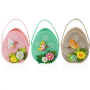 Tre pezzi di decorazione per vaso di pasqua - decorazione pasquale per dono - decorazione pasquale per nido - 18x16cm decorazione per vetrina e mensola