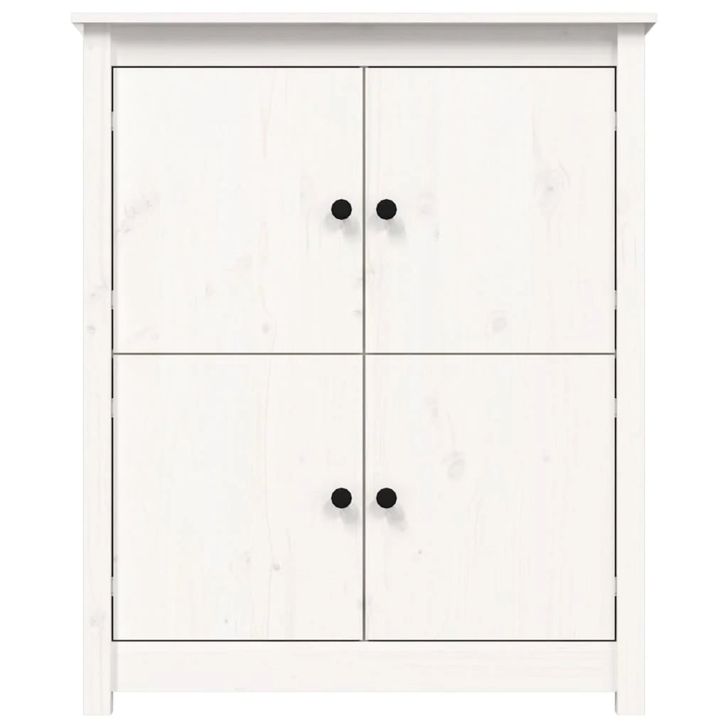 Buffet credenza cassettiera armadio mobile contenitore organizer per cucina soggiorno salotto 83 x 41,5 x 100 cm legno massello di pino bianco 02_0030522