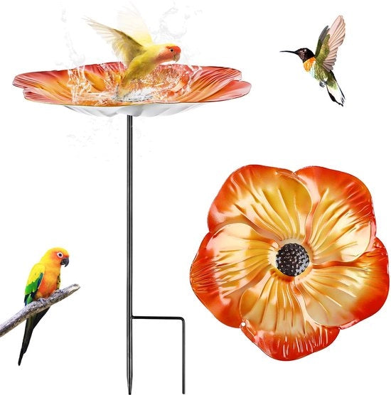 Vogelbain invernale resistente, vas da cibo per uccelli, vas da acqua per uccelli, vas da cibo per uccelli invernale con piede in terra, vas da acqua per uccelli invernale resistente, vas da cibo per uccelli invernale resistente