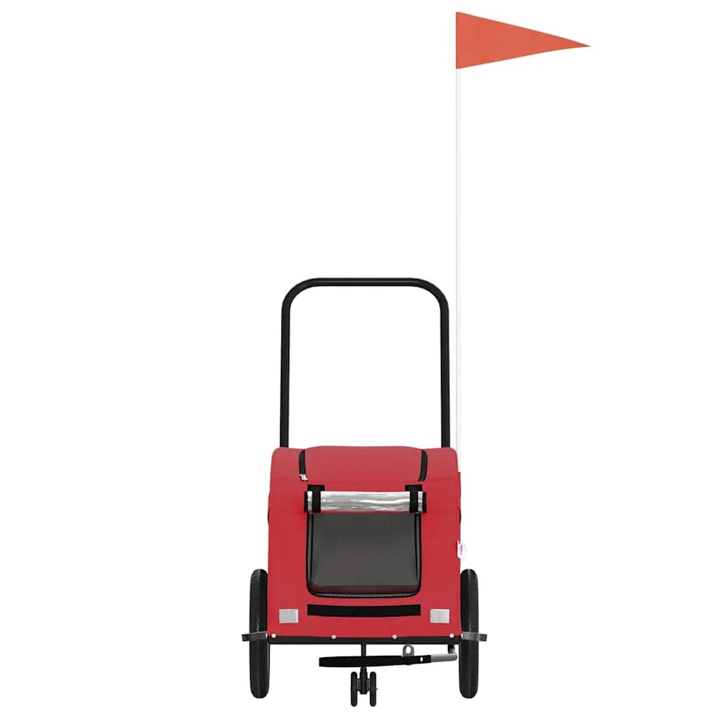 Rimorchio/carrello per animali domestici rosso 02_0044350