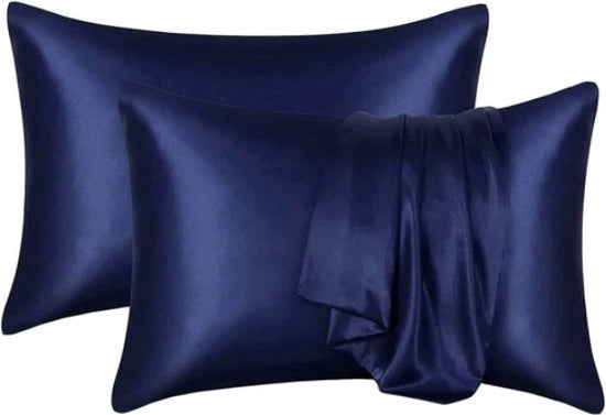 2x Cuscini di Protezione Beauty Anti Allergenici - Cura della Pelle - Cura dei Capelli - Blu - 50 x 75 cm - 2 pezzi