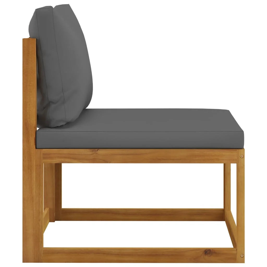 Set di mobili da giardino mobili da esterno 5 pezzi con cuscini legno massello di acacia 02_0016288