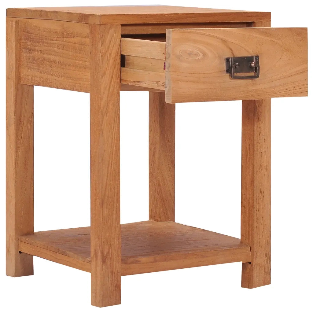 Comodino 35x35x50 cm in Legno Massello di Teak 287231