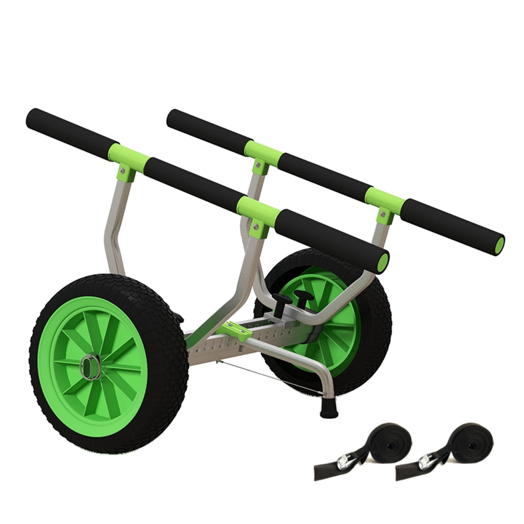Carrello Trasporto Pieghevole Regolabile ¨C zephmum ¨C Nero+Verde 79x72.5x42 cm