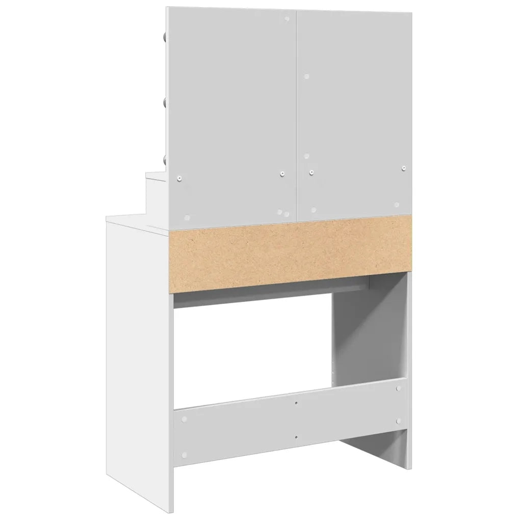 Toeletta con LED Bianca 80x41x134,5 cm