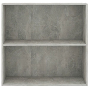 Libreria a 2 Ripiani Grigio Cemento 80x30x76,5 cm in Truciolato cod mxl 59294