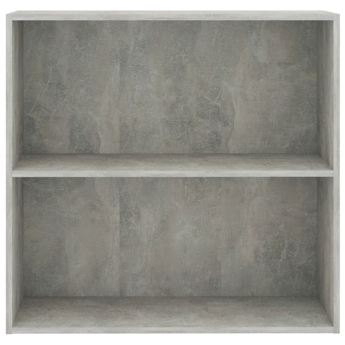 Libreria a 2 Ripiani Grigio Cemento 80x30x76,5 cm in Truciolato cod mxl 59294