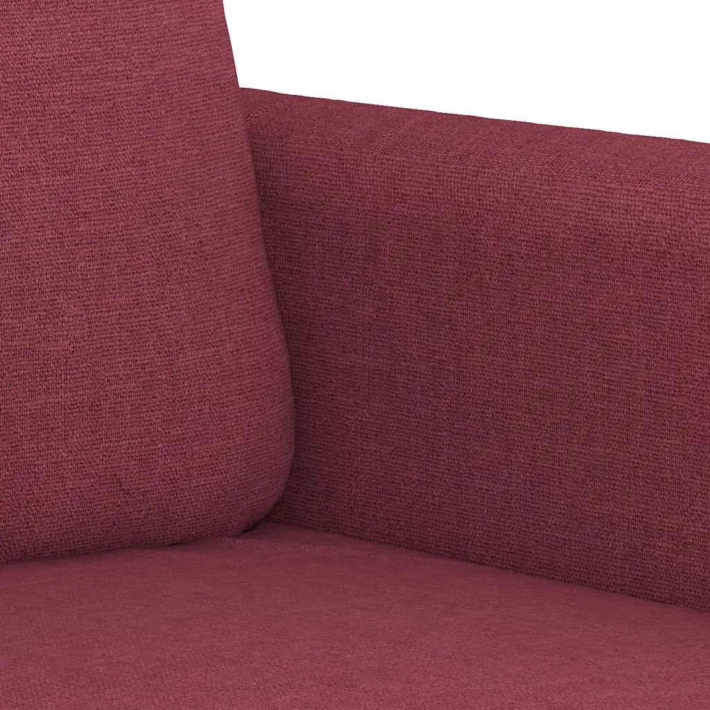 Divano a 2 Posti-Sofa 2 Posti Rosso Vino 140 cm in Tessuto 713781