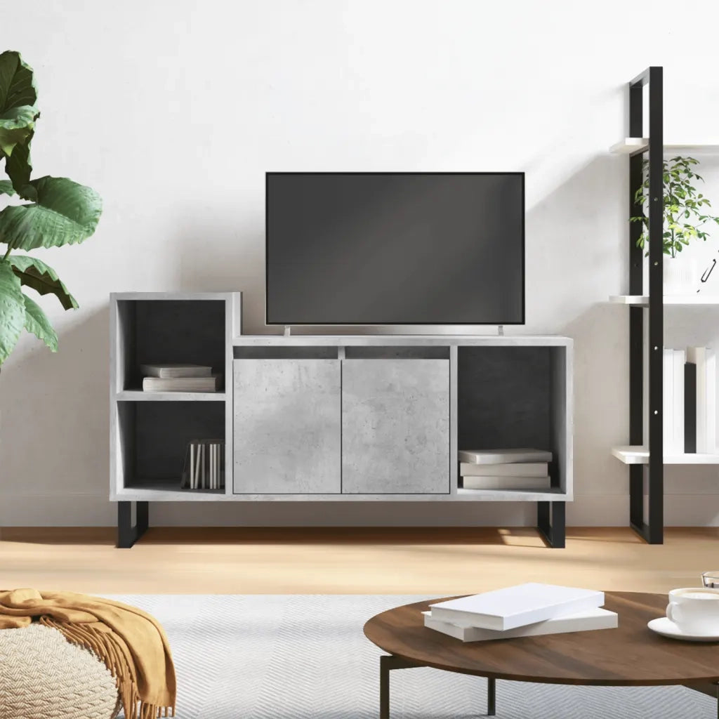 Mobile per TV-Credenza TV-Console TV Grigio Cemento 100x35x55 cm Legno Multistrato 287153