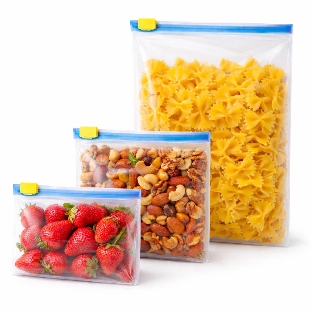 24 Sacchetti Alimenti Ermetici Riutilizzabili 3 Misure | 69716