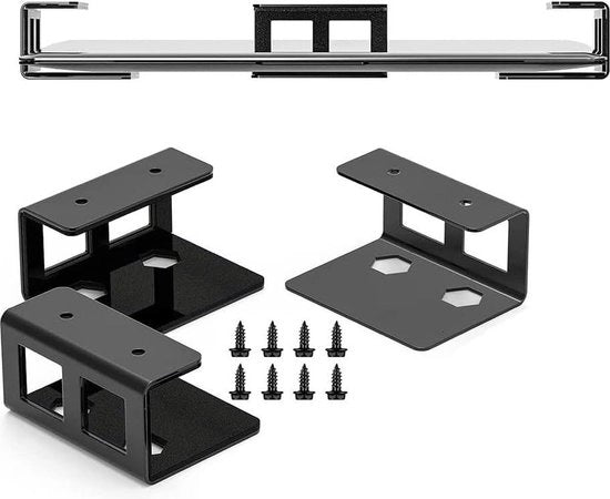 Sostegno per laptop - Supporto per laptop sotto il tavolo - supporto per notebook con viti - compatibile con dispositivi fino a 35 mm