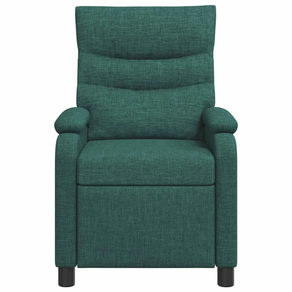 Divano Sedia-Poltrona reclinabile Verde Scuro Tessuto 444382