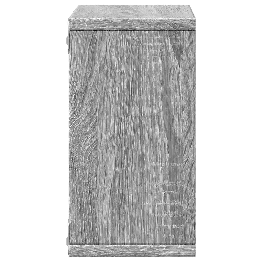 Mobile a Parete 60x16x30 cm Grigio Sonoma in Legno Multistrato 854882