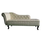 Divano chaise longue color crema poltrona soggiorno sala da pranzo Chesterfield 1102012/3