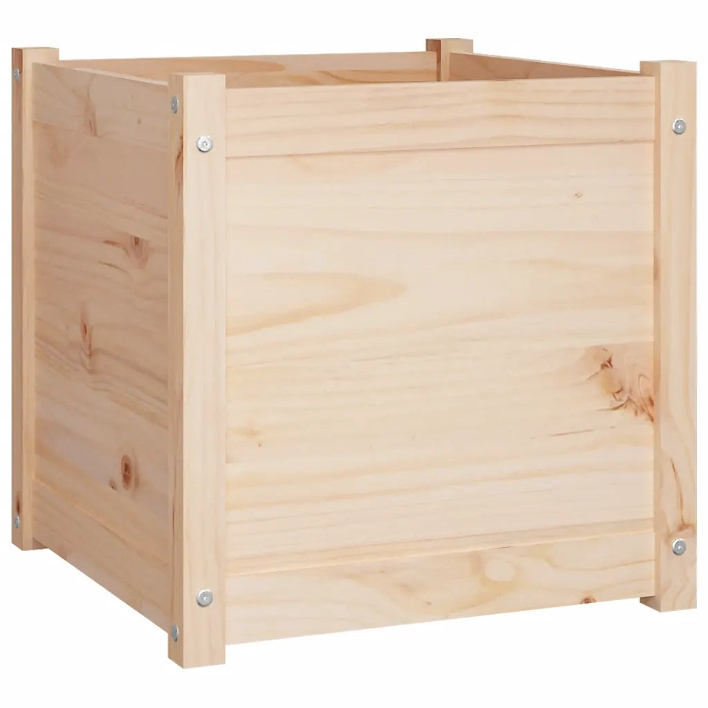Fioriere da Giardino 2 pz 50x50x50 cm Legno Massello di Pino cod mxl 67243