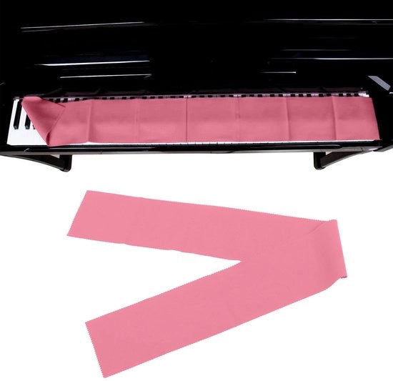 Copertura per tastiera del pianoforte - Materiale morbido cotone - Impermeabile e protettivo - Rosa - Accessorio per pianoforte elettronico - Adatto per tastiere da 76 a 88 tasti