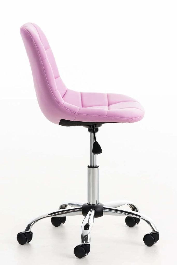 Sedia da ufficio Emil in similpelle rosa
