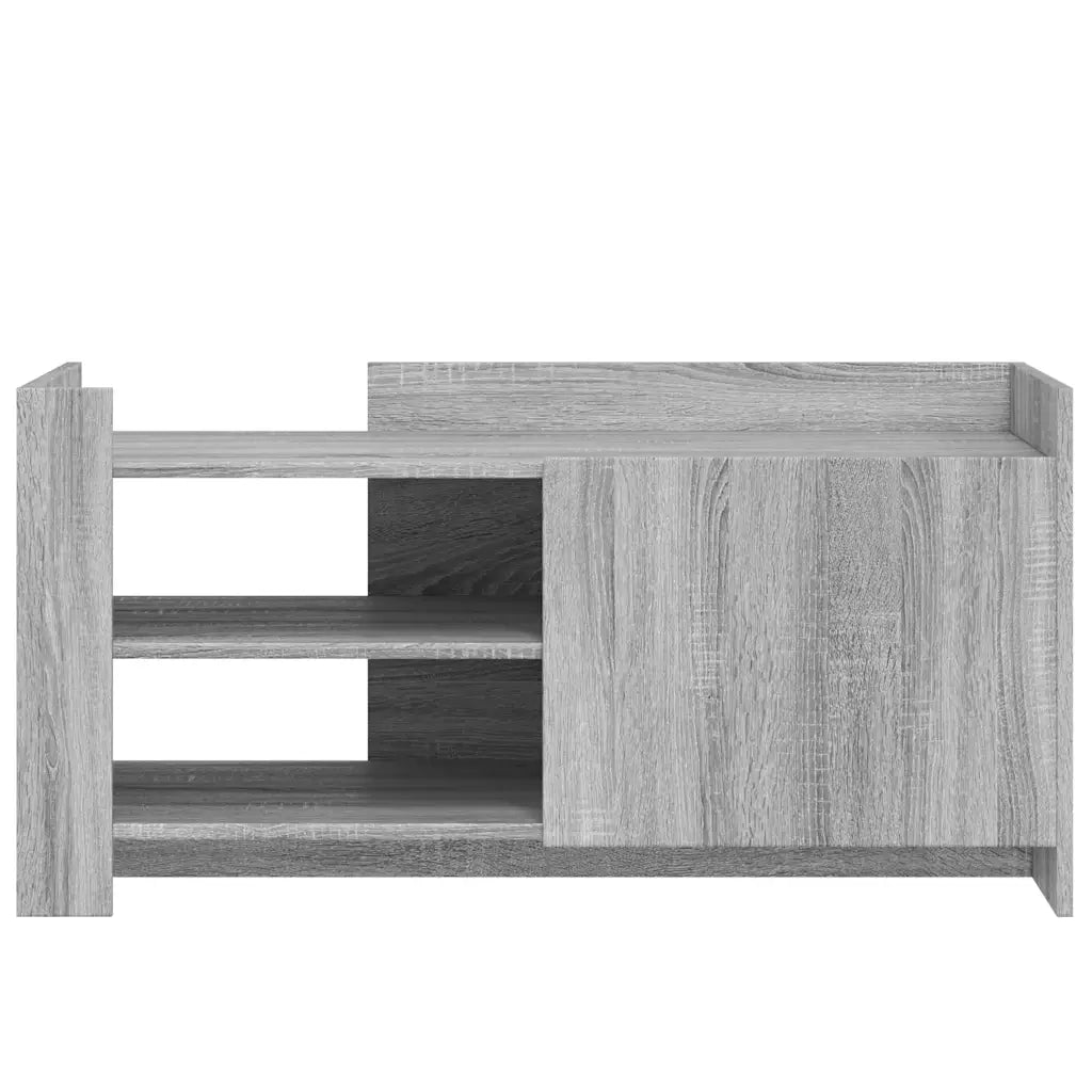 Tavolino Salotto Grigio Sonoma 100x50x50 cm Legno Multistrato 848365