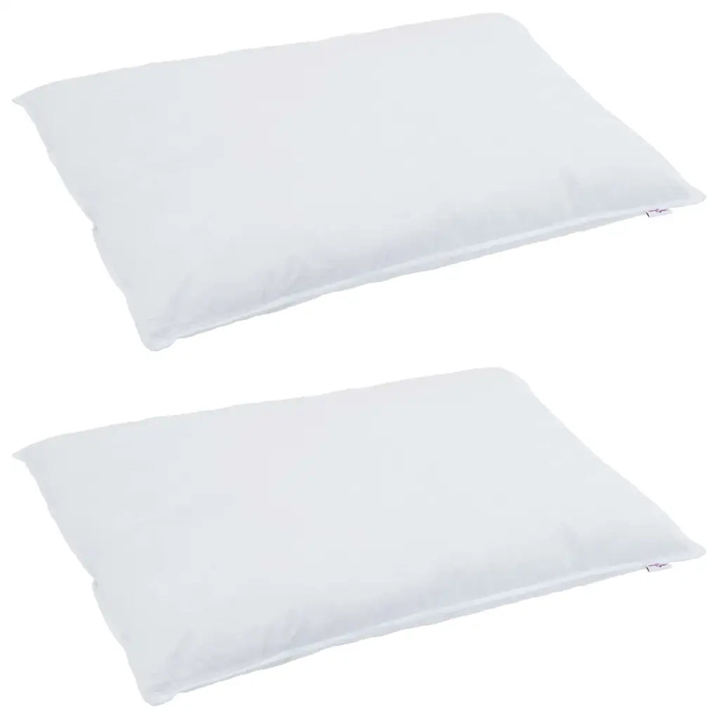 Cuscino con cuscino 2 pz Bianco 40 x 80 cm Piuma CFW9794905