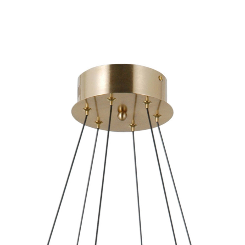 Sospensione ALANI Italux oro vetro 6 luci LED 32W