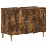 Armadio per Lavabo da Bagno DELFT Rovere Fumo 82 x 41 x 59 cm 897020