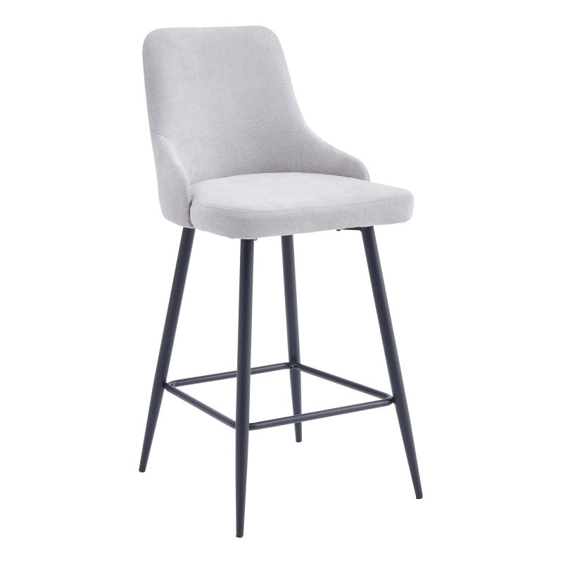 Set di 4 Sgabelli Chantal In Tessuto 320gr Beige Dimensione 47x52,5x100cm