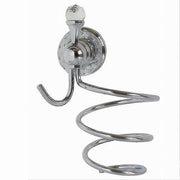 Trade Shop - Porta Phon Asciugacapelli Supporto Montaggio A Parete Arredo Bagno Crystal 52833 -
