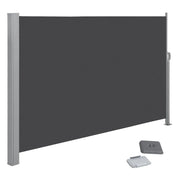 Tenda da sole laterale per balcone e terrazza parasole frangivista 200 x 350 cm grigio antracite 12_0001852