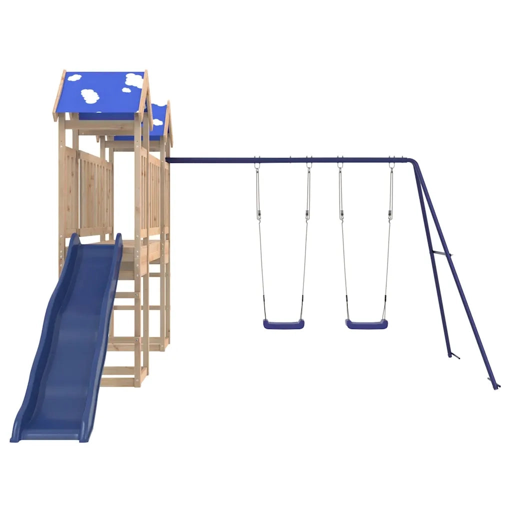 Set da Gioco da Esterno in Legno Massello di Pino 3278959