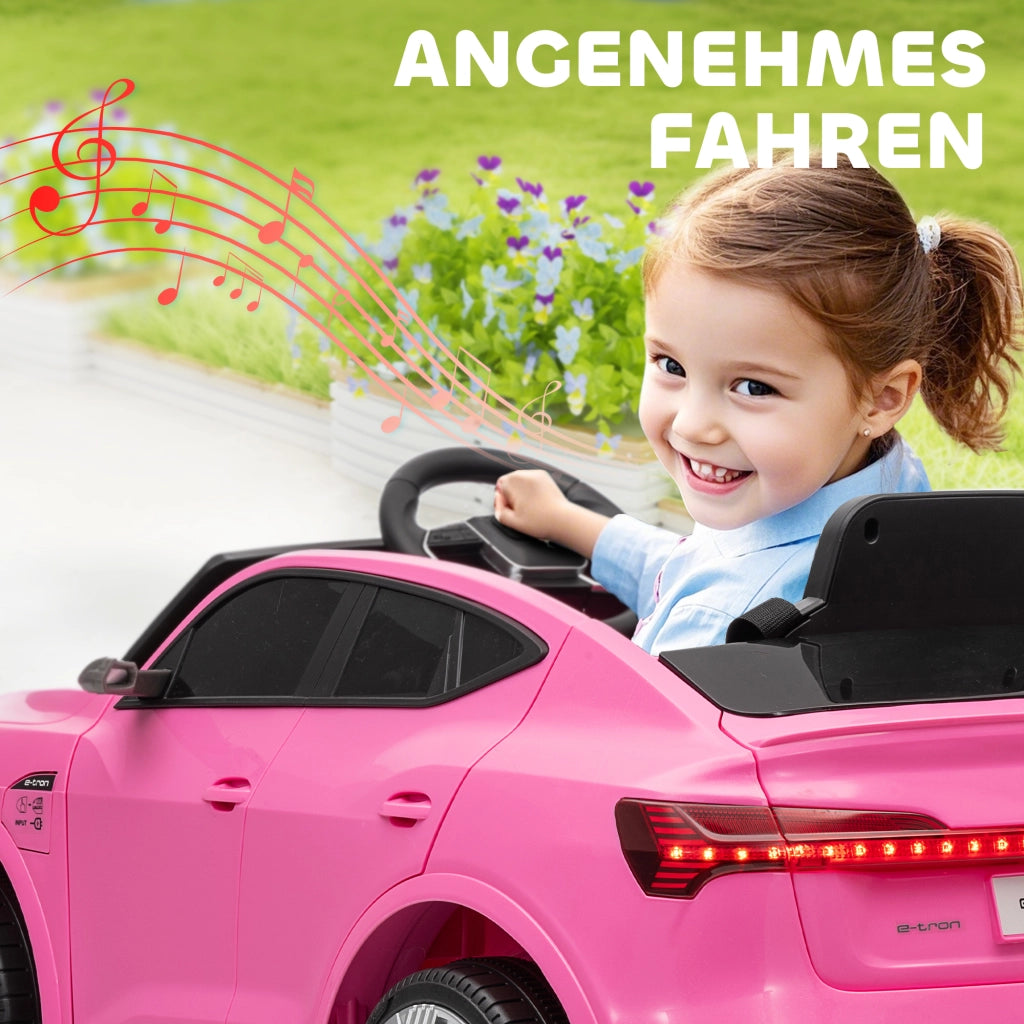 Auto Elettrica per Bambini Audi E-tron 12V con Telecomando e Cintura di Sicurezza ¨C zephmum ¨C 3-5 Anni